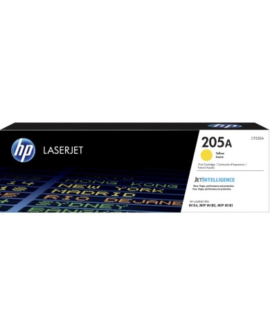 Hp toner originale (cf532a, 205a) hp color laserjet pro mfp m180n (0,9k) giallo Hp toner originale (cf532a, 205a) hp color laserjet pro mfp m180n (0,9k) giallo