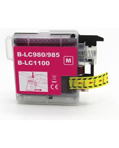 Cartuccia compatibile (lc980m, lc1100m, lc-985m) per brother mfc5890, dcp-j125 (18ml) Cartuccia compatibile (lc980m, lc1100m, lc-985m) per brother mfc5890, dcp-j125 (18ml)