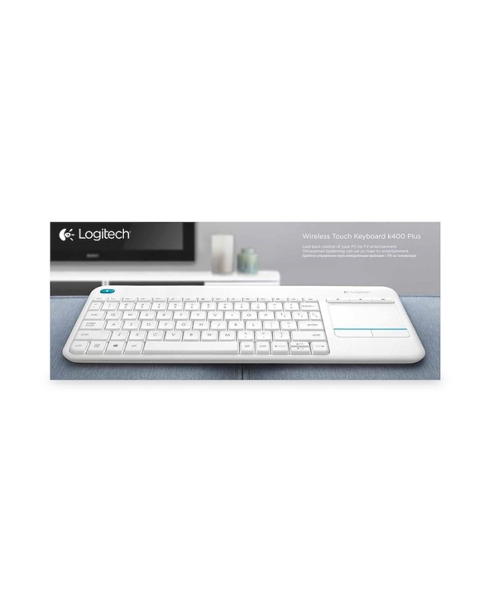 Logitech tastiera wireless k400 plus white usb-ita layout