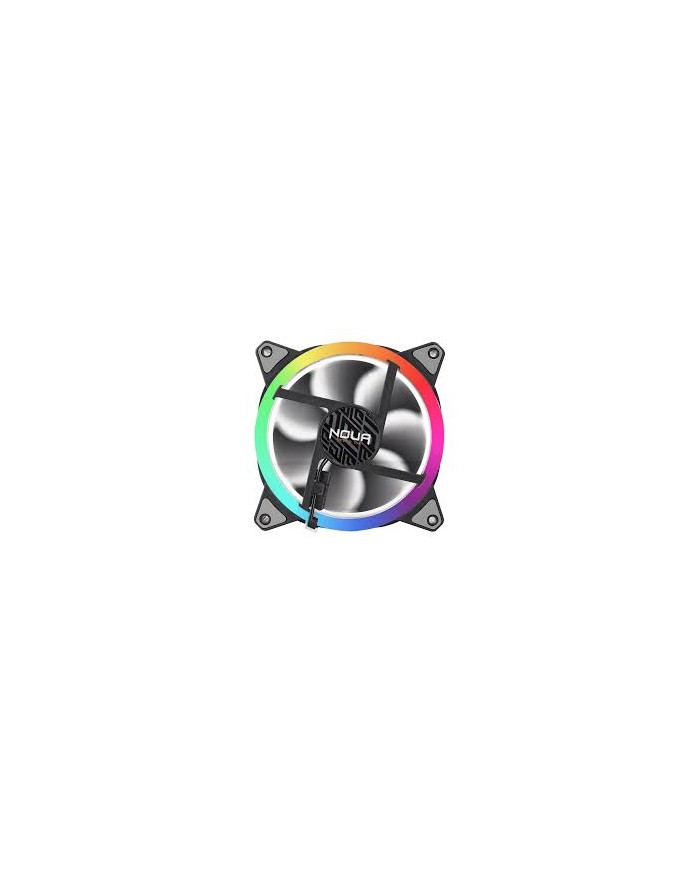 Ventola noua lips black rgb rainbow dual halo 120mm 16led