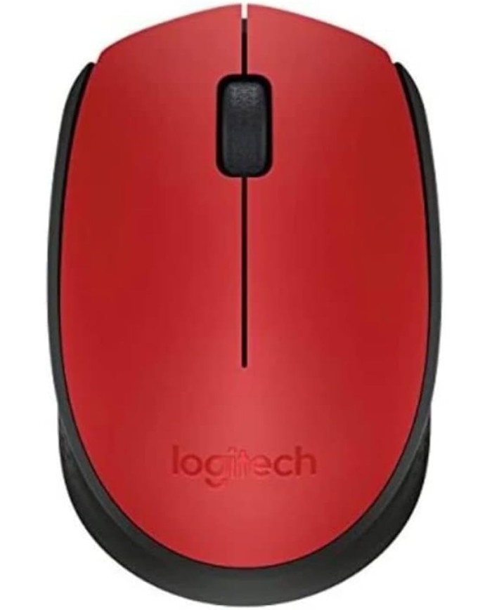 Logitech mouse m171 wireless red