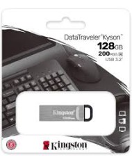 Kingston pen drive 128gb 200mb/s metal usb 3.2 gen 1