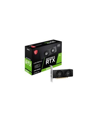 Msi vga geforce rtx 3050 lp 6g oc 6gb gddr6 2*hdmi dp dual fan gpu