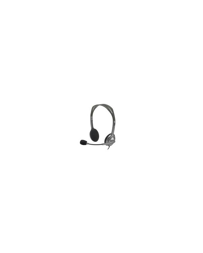 Logitech headset h110 silver 3.5mm