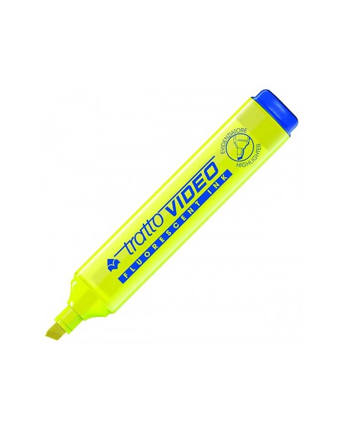 Tratto video evidenziatore verde