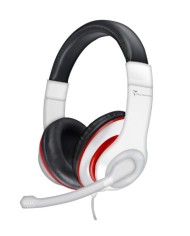 Techmade cuffie black and white 1 jack da 3,5 stereo + m