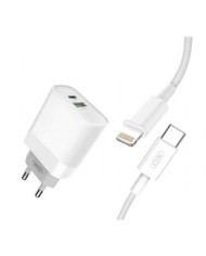 Caricatore rapido royal 20w 3.0 usb a-c + cavo lightning