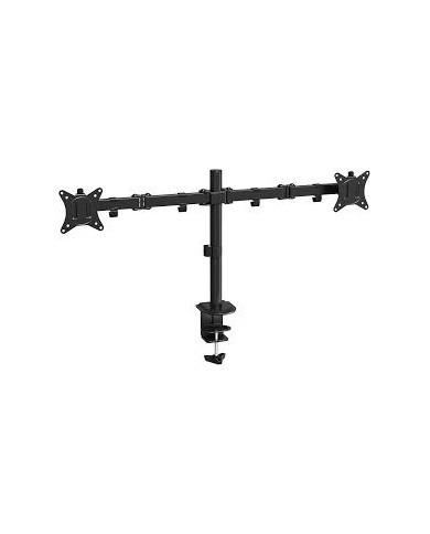 Ewent supporto da scrivania per 2 monitor ideale permonitor da 13-32 con base, altezza regolabile (ew1536)