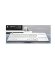 Logitech tastiera wireless k400 plus white usb-ita layout