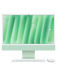 Apple imac 24retina display 4,5k, chip m4 con cpu 10-core, gpu 10-core, 16gb, 256gb ssd, verde - codice: mwuy3t/a
