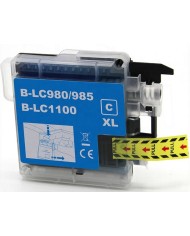 Cartuccia compatibile (lc980c, lc1100c, lc-985c) per brother mfc5890, dcp-j125 (18ml)