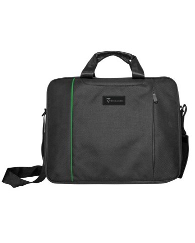 Techmade borsa per notebook in nylon 15.6 black/green (tm-pcbag-bkg)
