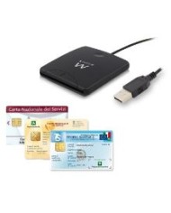 Lettore smart card usb per firma digitale, carte servizi (ew1052)