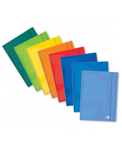 Cartella 3 lembi con elastico 25x35 color bm be more - dalmasso 24