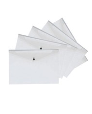 Busta con bottone trasparente a4 32,7x23,5cm