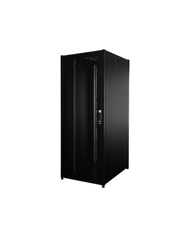 Link armadio rack per reti 19 42u (a)2002, (l)800, (p)1000 colore nero porta traforata serie eavi (lk1942u810ptn)