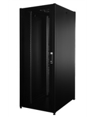 Link armadio rack per reti 19 42u (a)2002, (l)800, (p)1000 colore nero porta traforata serie eavi (lk1942u810ptn)