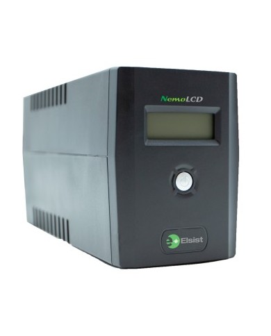 Elsist nemo lcd 160 gruppo di continuita' 1.600va/600watt 2 prese shuko + 2 prese iec - teconologia line interactive