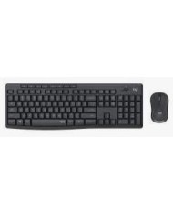 Logitech desktop mk295 tastiera e mouse wireless graphite