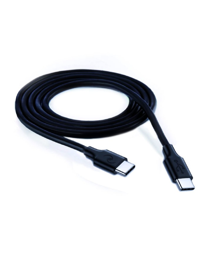 Tecnoware cable usb type-c to usb type-c 180cm rubber coated black color (fcm17705)