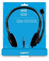 Logitech cuffie  h111 cavo over-the-head stereo - nero - binaural - supra-aural - 32 ohm - 20 hz a 20 khz - 180 cm cavo