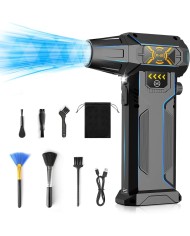 Ewent electric dust blower, 8 speed 150000 rpm compressed air blower, 10 kpa portable blower for pc, compr (ew5681)