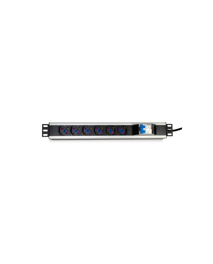 Multipresa rack 19 6 x ita/schuko spina c14 magnetotermico 16a (mcpmp-pdu3606)