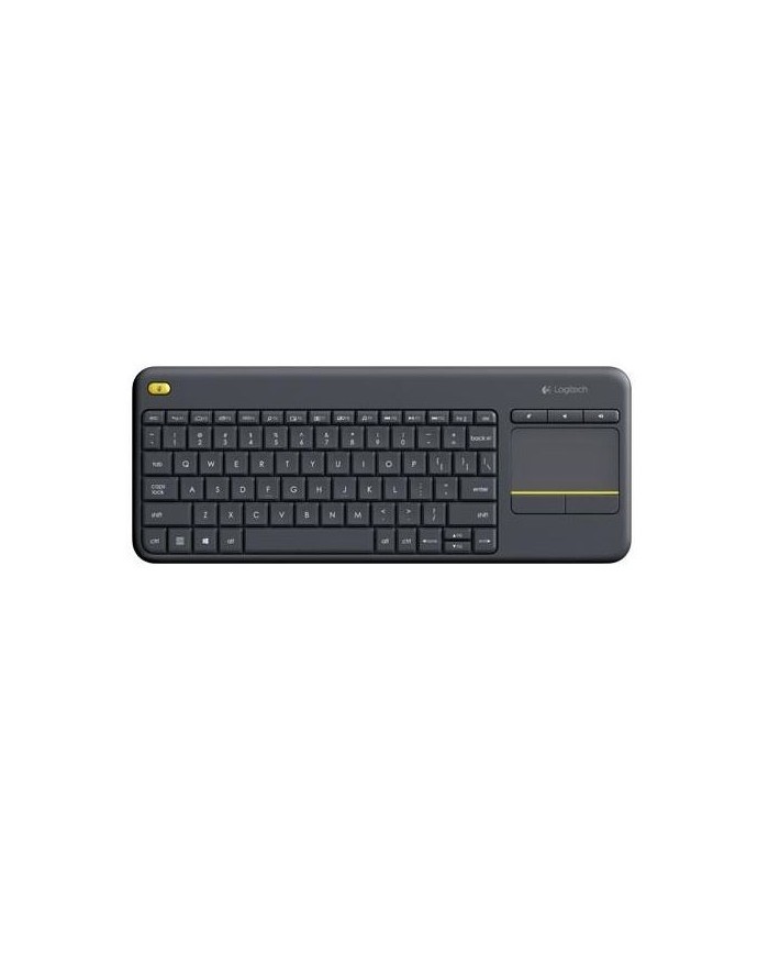 Logitech tastiera wireless k400 plus touchpad integrato black
