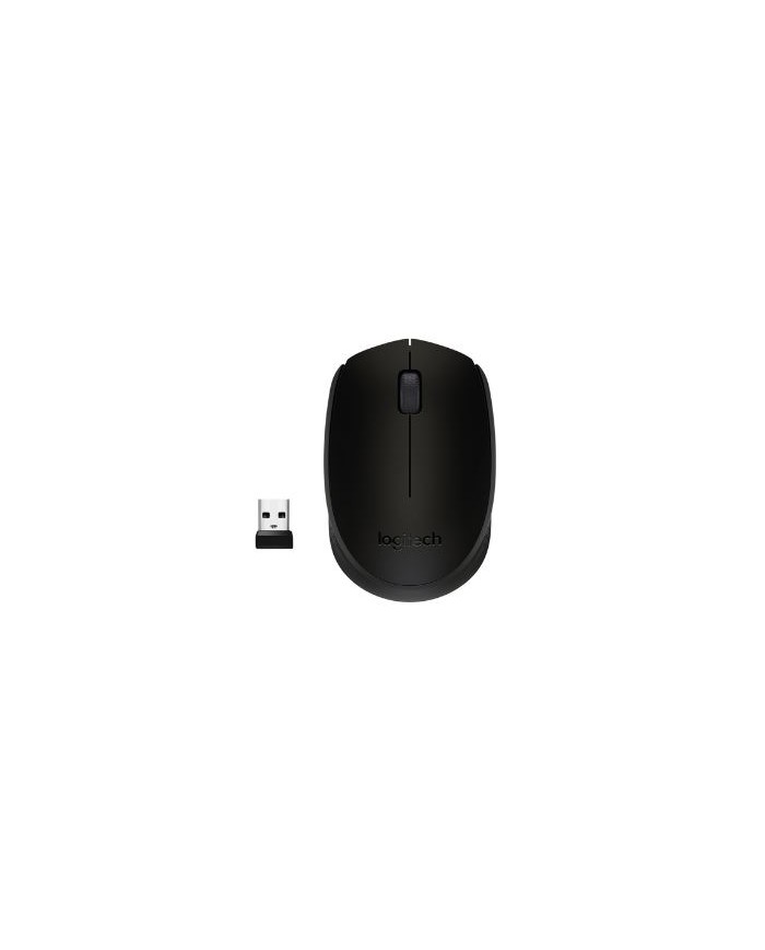 Logitech mouse b170 - radiofrequenza - usb 2.0 - ottico - nero - wireless - 1000 dpi - rotella di scorrimento