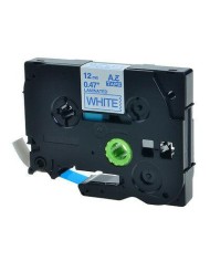 Nastro compatibile laminato nero su bianco (6mm x 8m) per brother tze-211