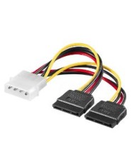 Link cavo link splitter 1x molex maschio 2x sata femmina 15cm