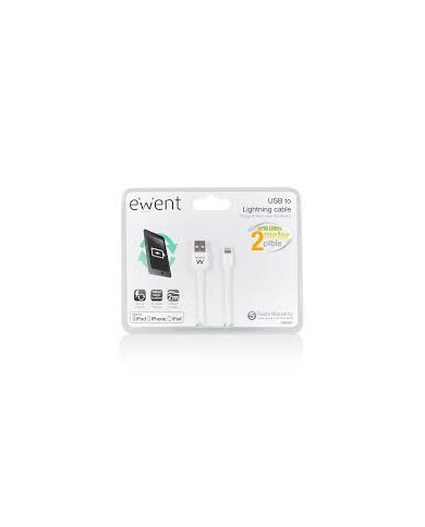 Ewent cavo apple mfi lightning 2.0m (ew9902)