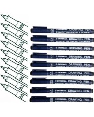 Snowman drawing pen punte e colori assortite