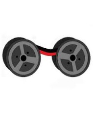 Nastri dattilo canon 3 punte nero/rosso sl