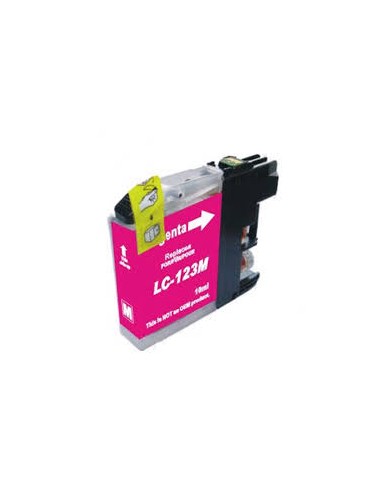 Cartuccia compatibile (lc-123m) per brother dcp-j132w (10ml) magenta v.3