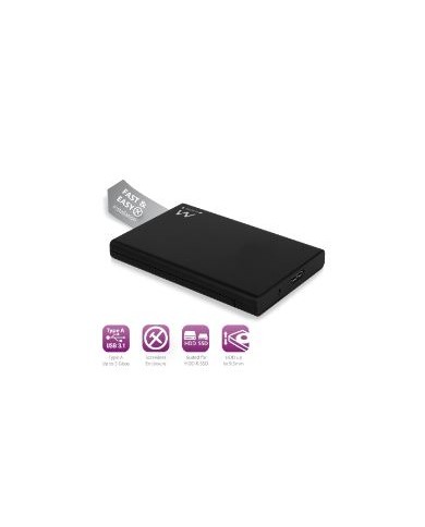 Ewent box per hdd/ssd sata da 2.5 pollici usb 3.1 ,senza viti (ew7044)