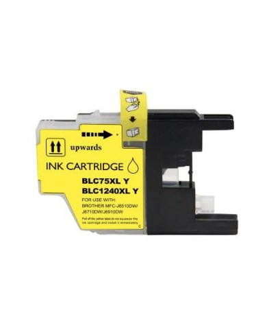 Cartuccia compatibile (lc-1220yxl, lc-1240yxl, lc-1280yxl) per brother dcp-j525w (16,6ml) giallo