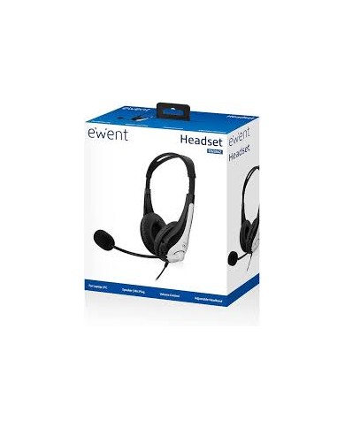 Ewent cuffie stereo con microfono pro (ew3562)