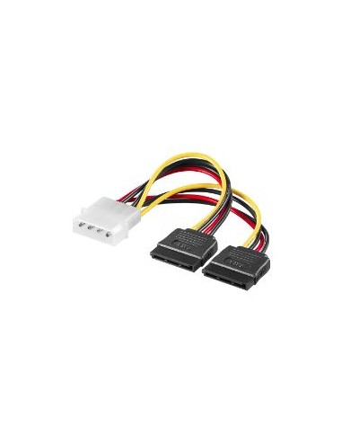 Link cavo link splitter 1x molex maschio 2x sata femmina 15cm