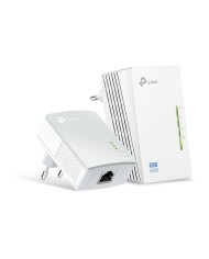 Tp-link adattatore powerline wireless n extender tl-wpa4220kit conf.2pz av600 300mbps 2 porte ethernet