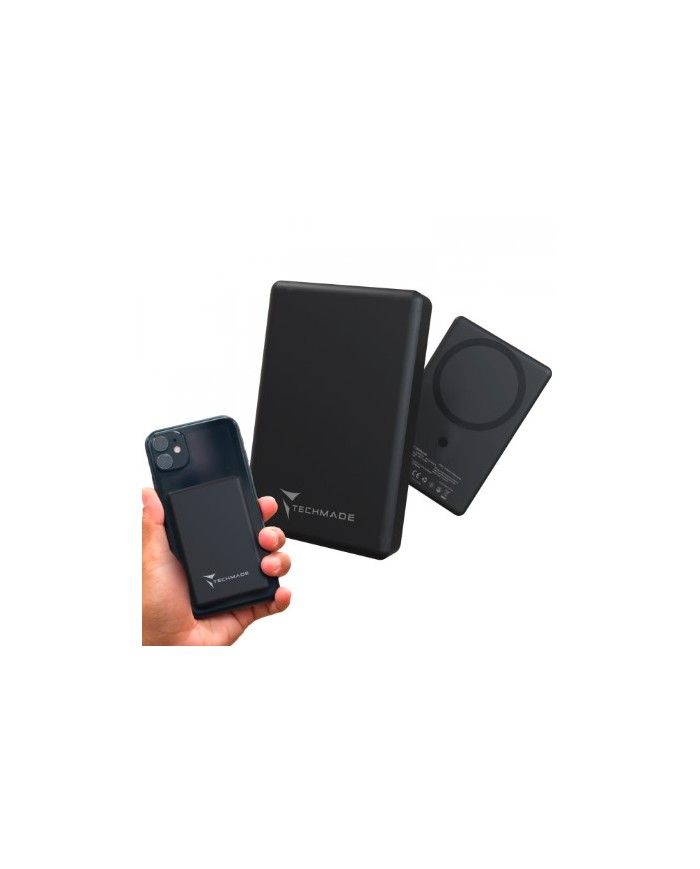 Techmade powerbank slim 7.9mm wireless magnetico 5000mah