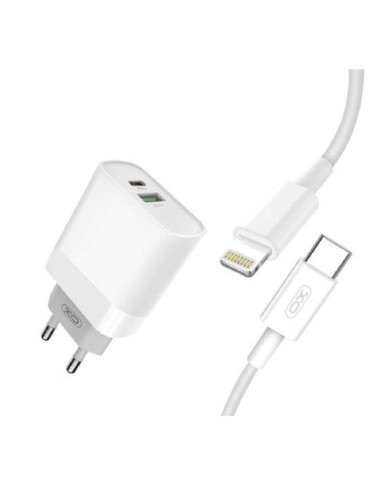 Caricatore rapido royal 20w 3.0 usb a-c + cavo lightning