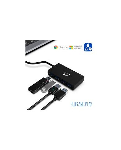 Ewent ew1136 hub usb-a 3.2. 4 porte usb