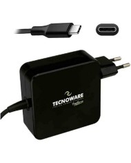 Tecnoware power charger usb-c 65w with 210cm cable black color (fau17563)
