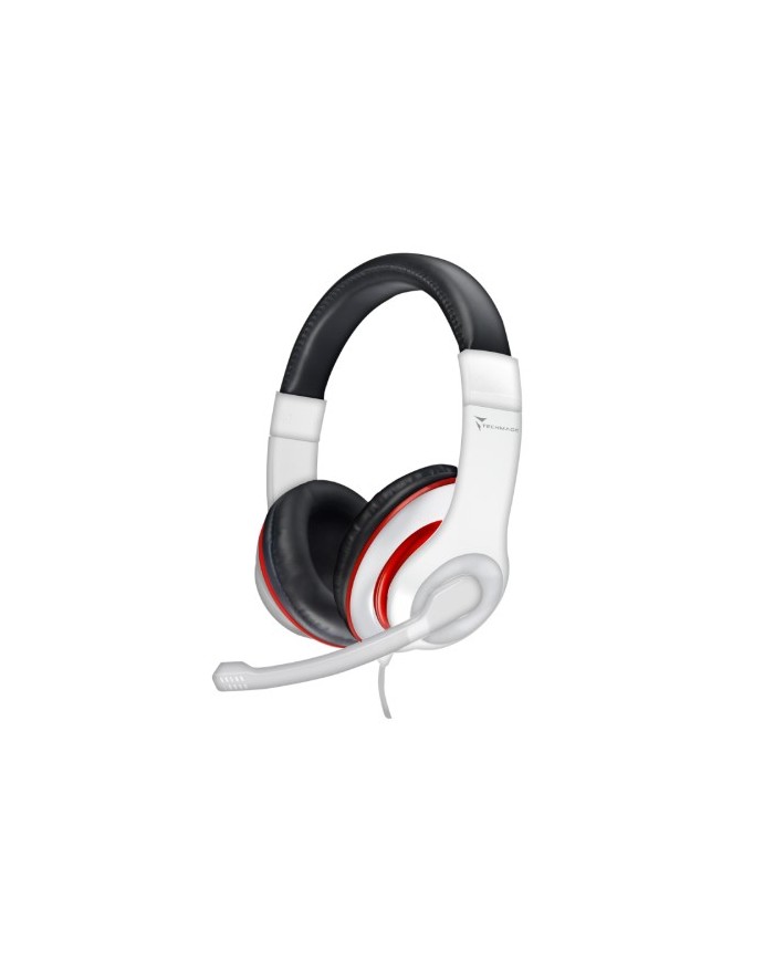 Techmade cuffie black and white 1 jack da 3,5 stereo + m