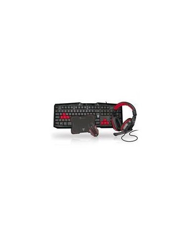 Tastiera gaming mach power usb 104 tasti +10*multim black 3*col