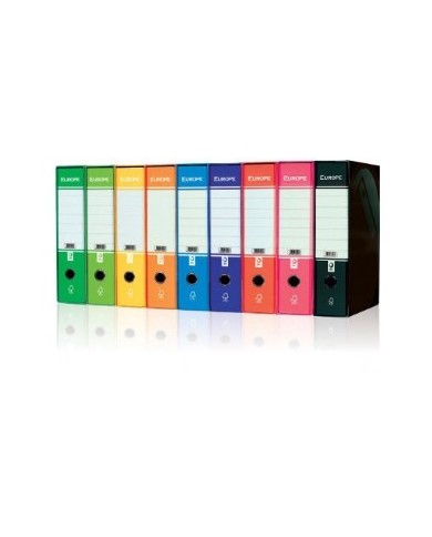 Registratore d'archivio con custodia protocollo d.8 (dorso 8cm) - blu