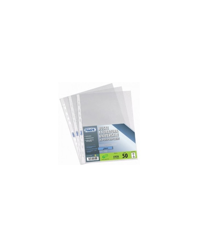 Buste a foratura universale lucide linear 010 22x30 cm 50 pz. 460039