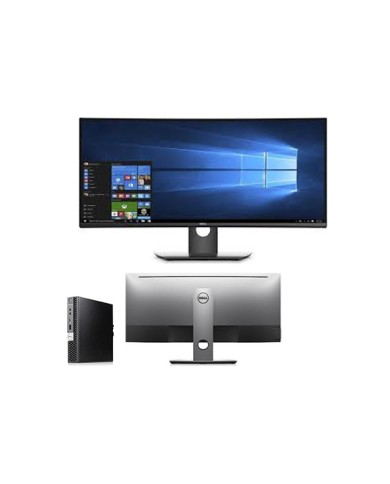 Dell kit optiplex 7070 tiny core i5-8xxx ram 8gb ddr4 ssd 256gb nvme windows 11 pro + monitor 34 u3417w - grado a