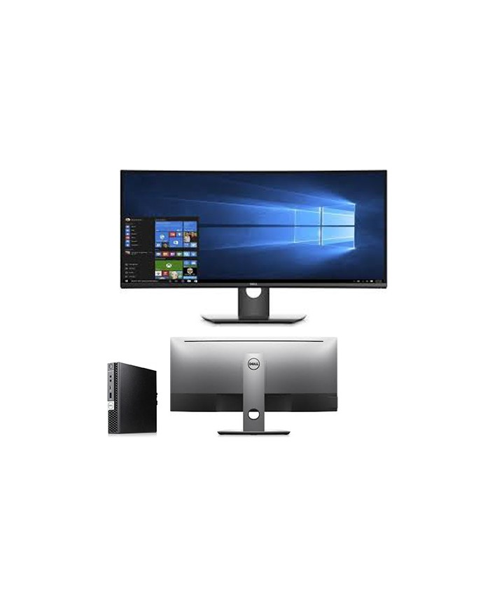 Dell kit optiplex 7070 tiny core i5-8xxx ram 8gb ddr4 ssd 256gb nvme windows 11 pro + monitor 34 u3417w - grado a